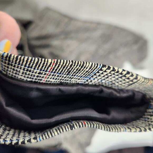 Burberry 100% Silk Plaid Check Blazer Sport Jacket Broken Buttons Glenn Plaid - Picture 15 of 16